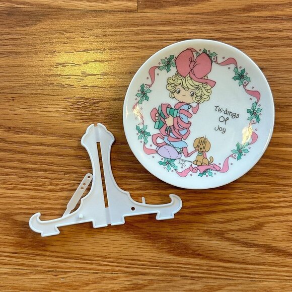 1994 Precious Moments Tie-dings Of Joy Porcelain Plate - Picture 2 of 4